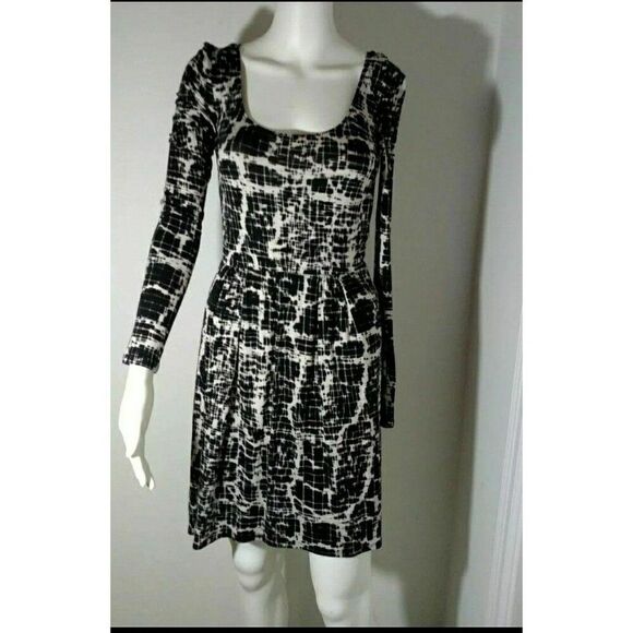 Silence and Noise sexy animal print mini dress black nwt new s - Picture 1 of 6